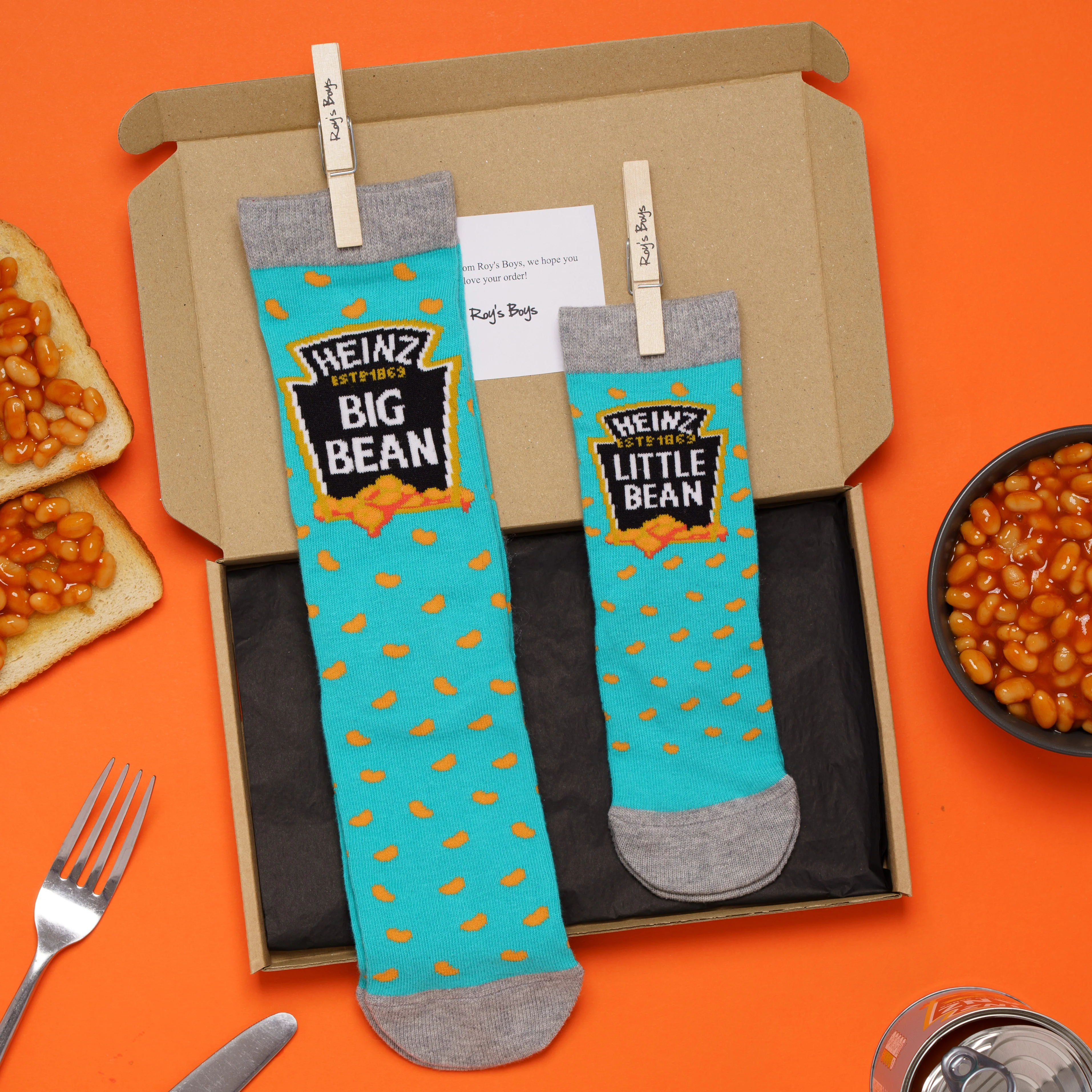 Heinz Baked Bean 'Little Bean' Kids' Socks - Image 3