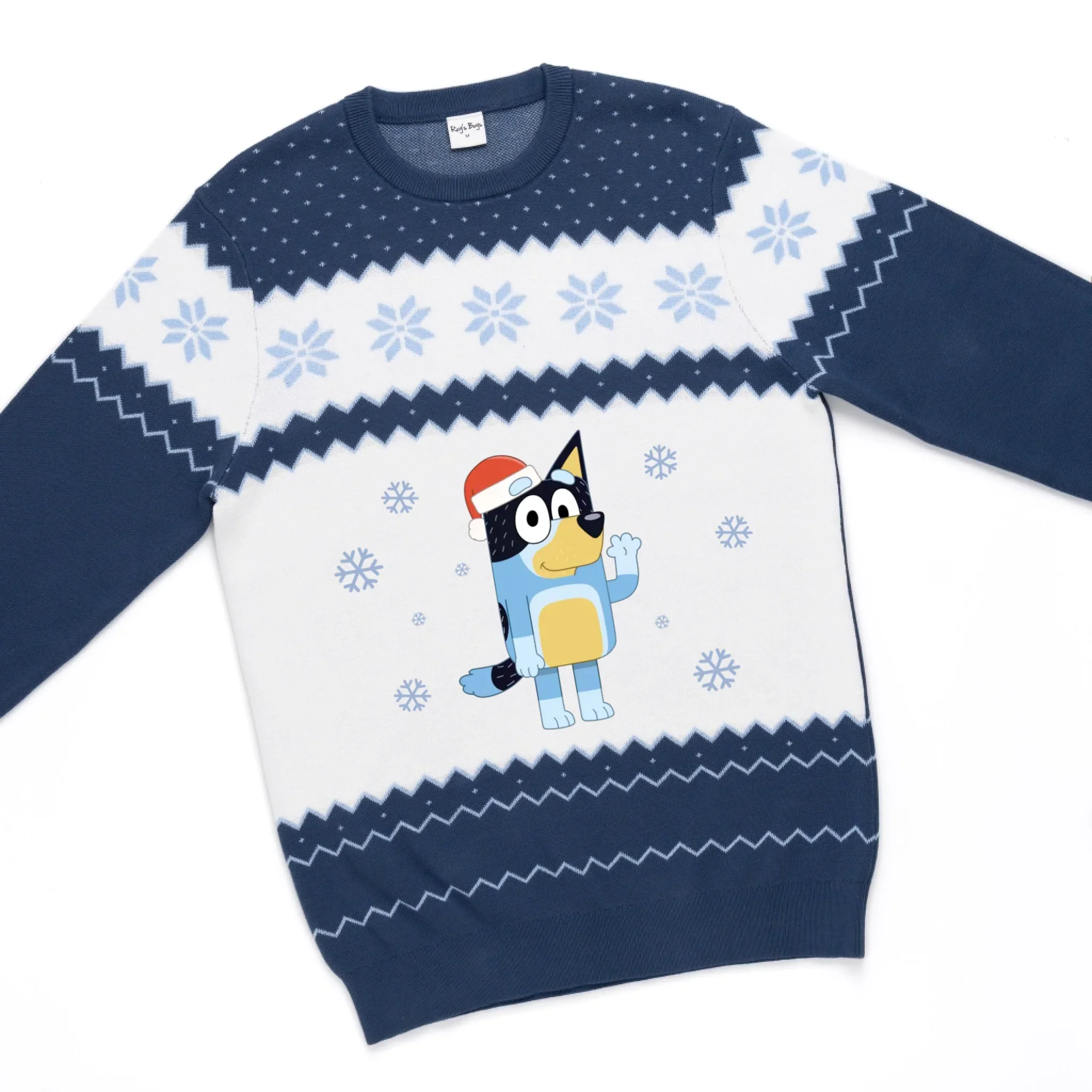 Personalised Bluey Adult Knitted Christmas Jumper - Image 15