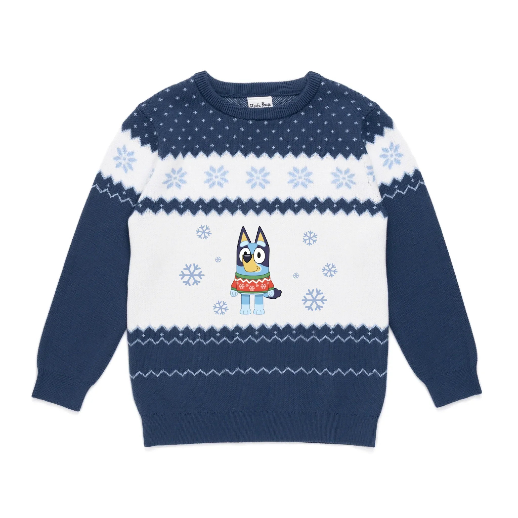 Personalised Bluey Kids' Knitted Christmas Jumper - Image 10