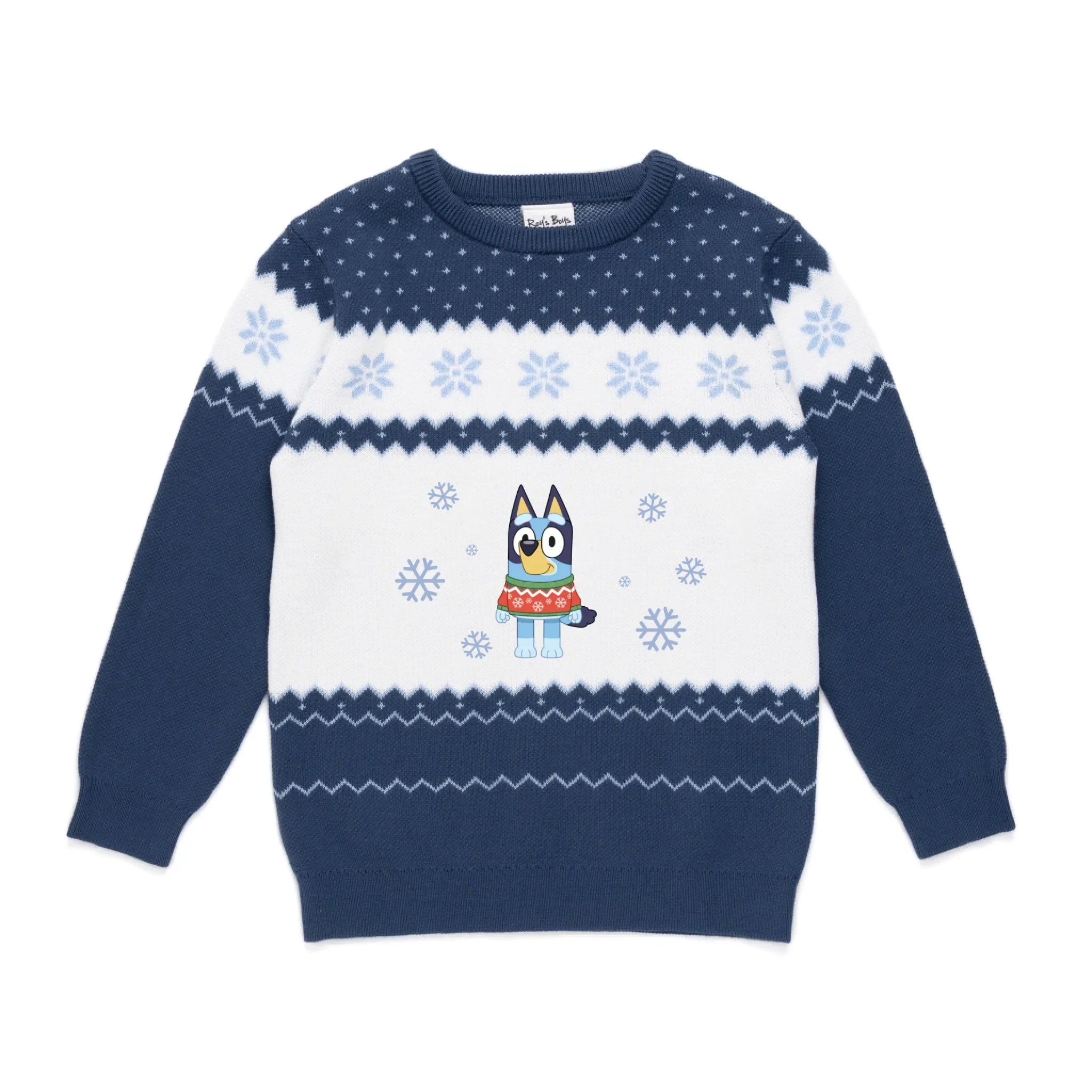 Personalised Bluey Kids' Knitted Christmas Jumper - Image 14