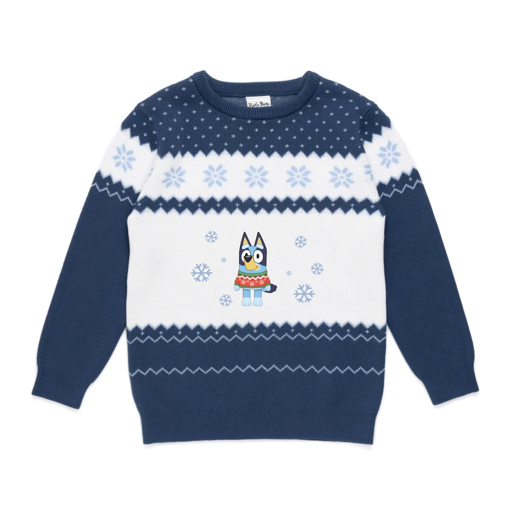 Personalised Bluey Kids' Knitted Christmas Jumper - Image 26