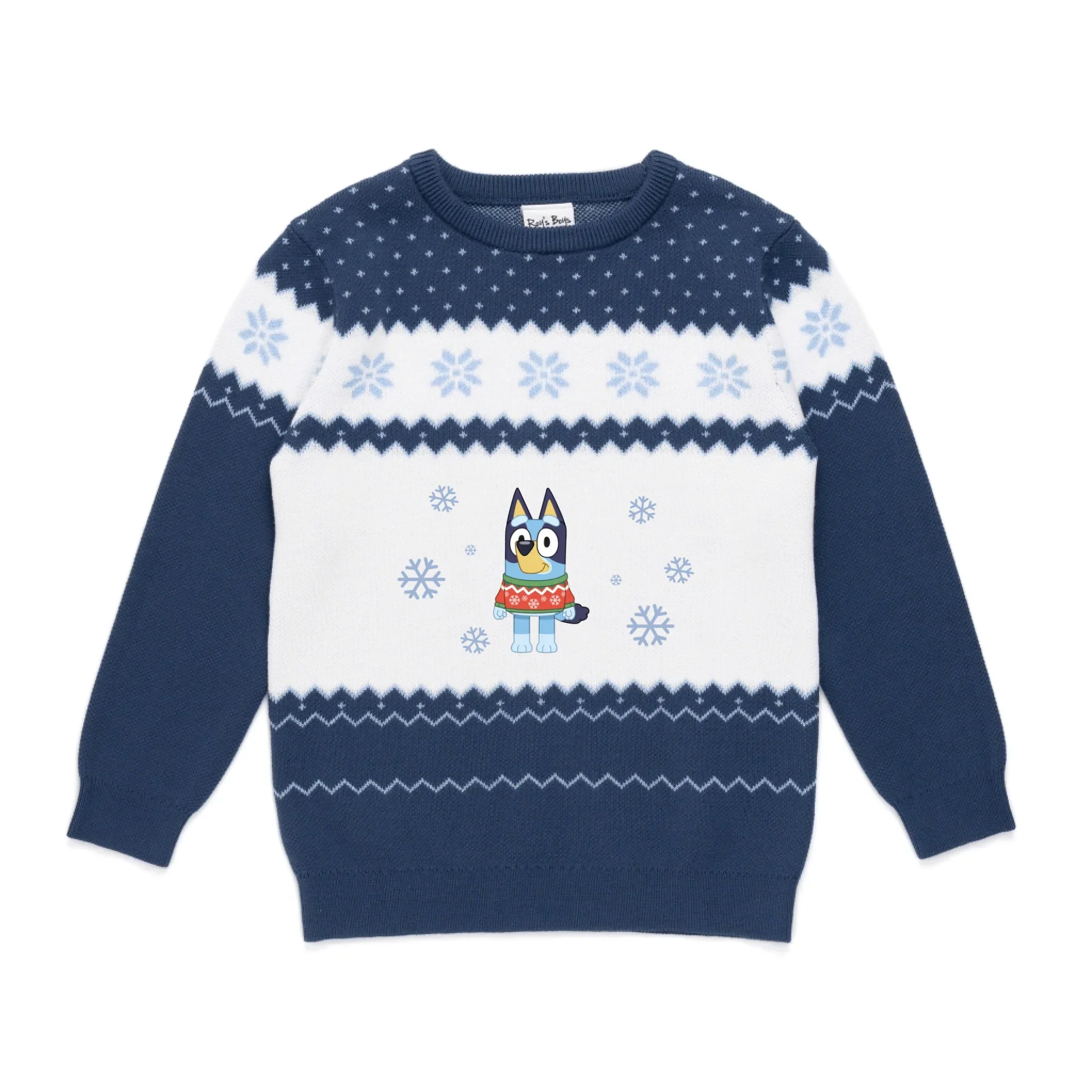 Personalised Bluey Kids' Knitted Christmas Jumper - Image 30