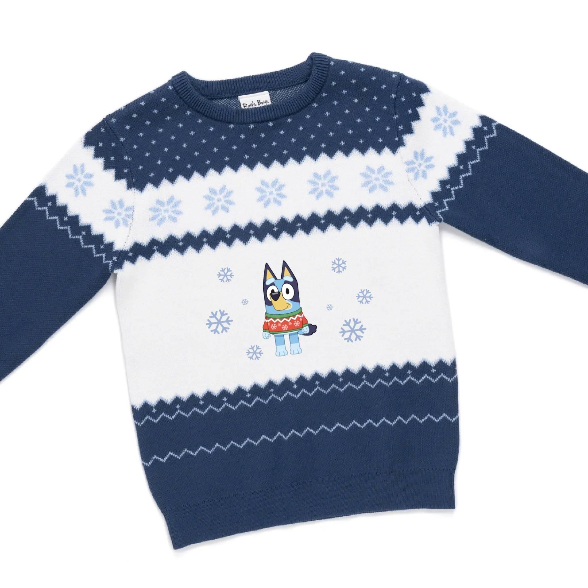 Personalised Bluey Kids' Knitted Christmas Jumper - Image 31