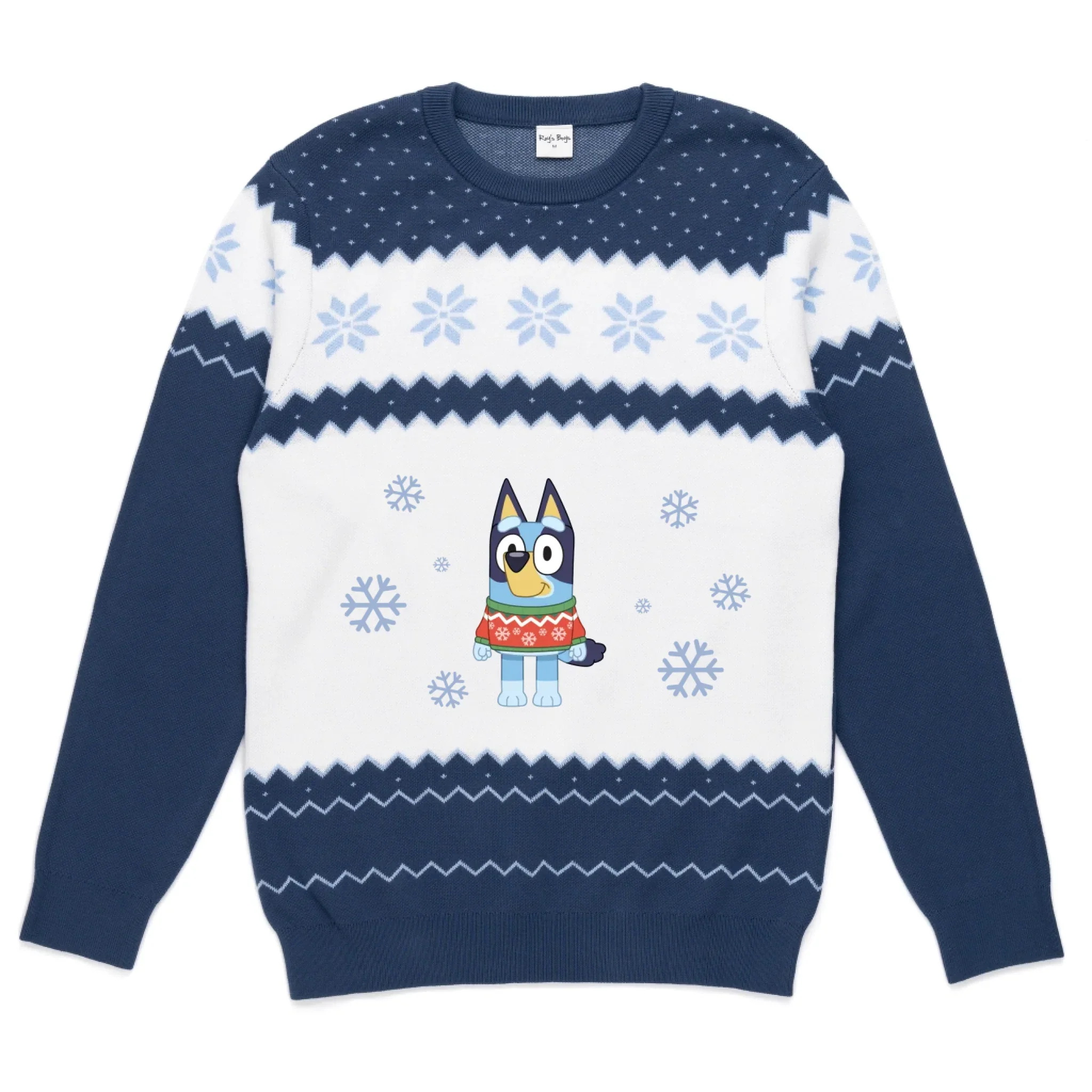 Personalised Bluey Kids' Knitted Christmas Jumper - Image 34