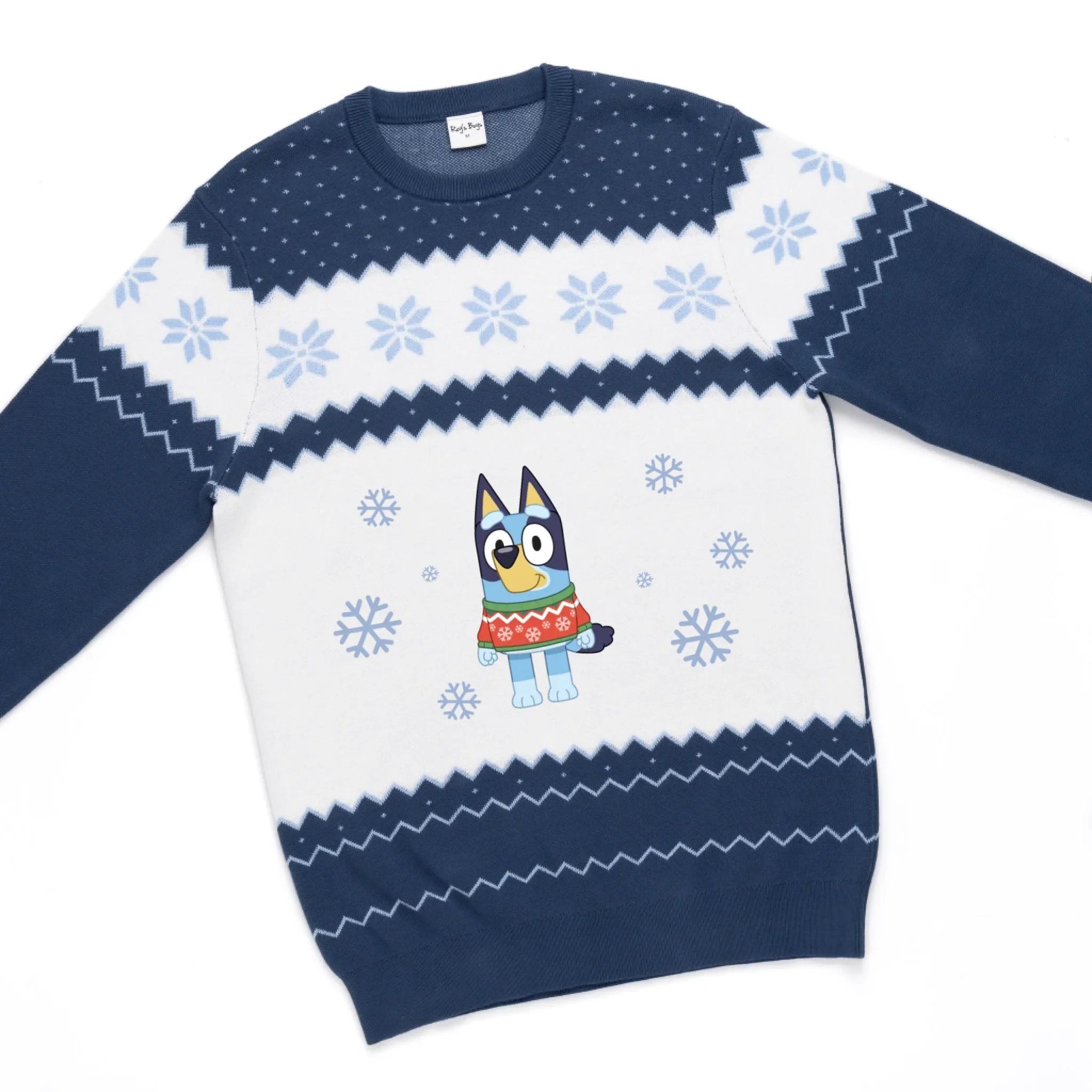 Personalised Bluey Kids' Knitted Christmas Jumper - Image 35