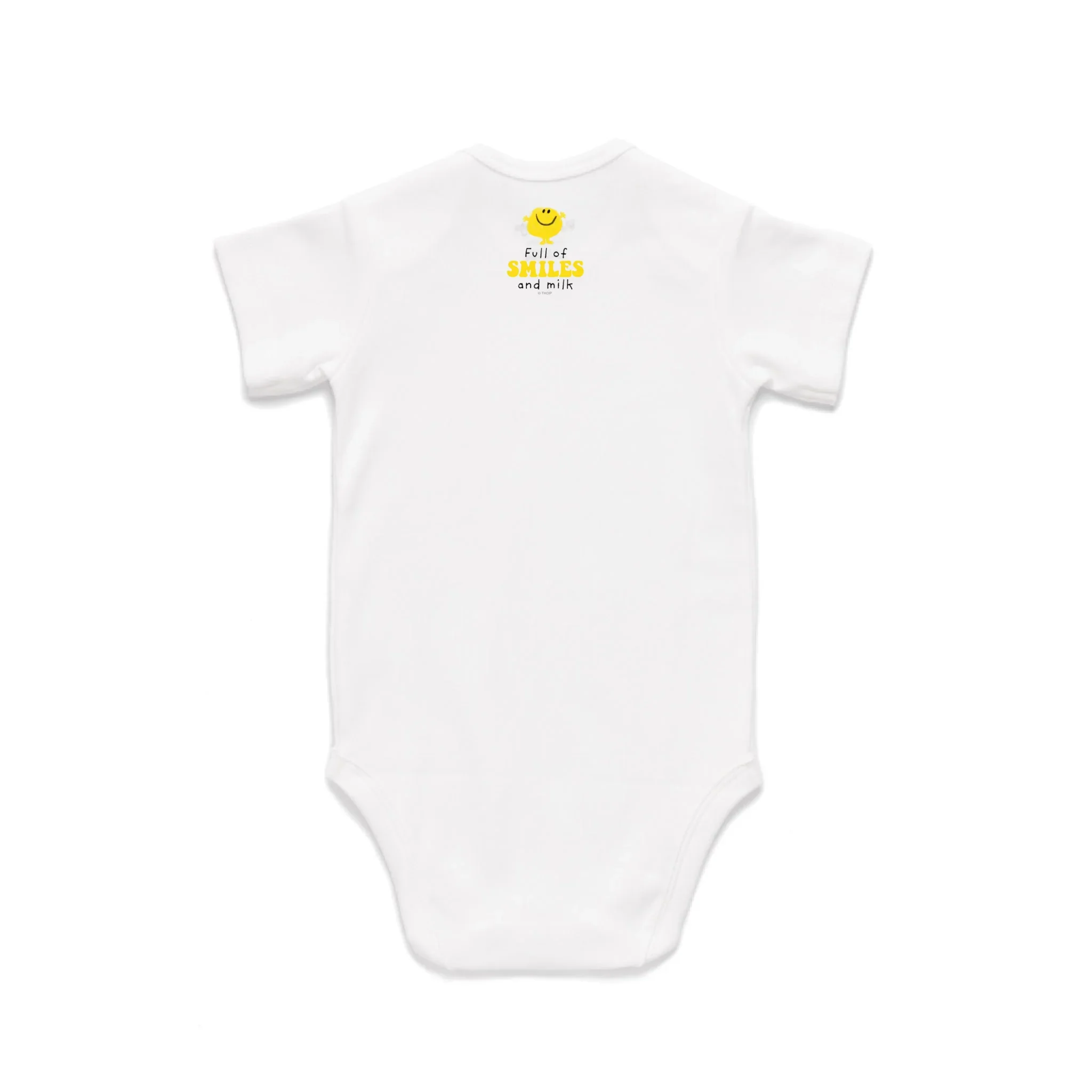Personalised Mummy/Daddy's Mr. Happy Baby Short Sleeve Bodysuit - Image 3