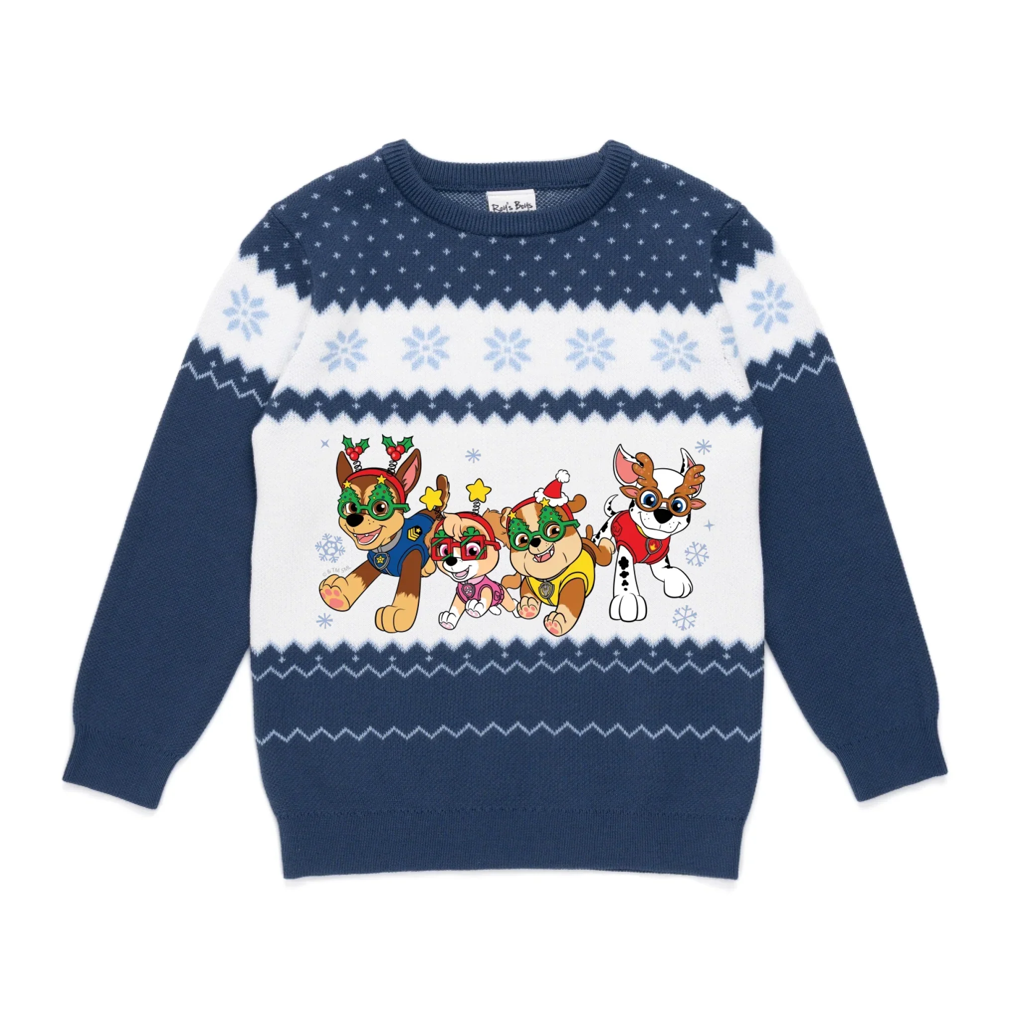 Personalised Paw Patrol Kids' Knitted Christmas Jumper - Image 14