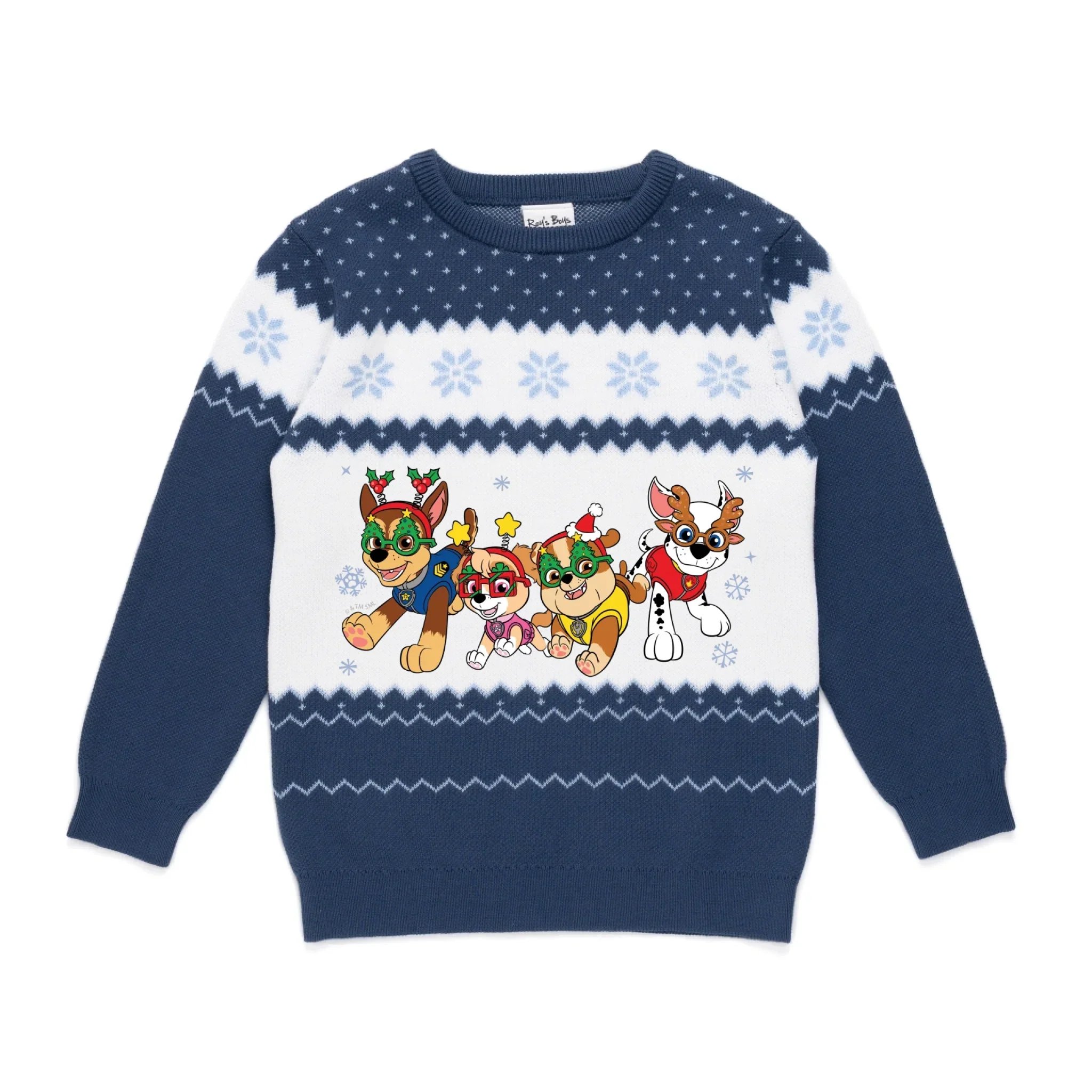 Personalised Paw Patrol Kids' Knitted Christmas Jumper - Image 22