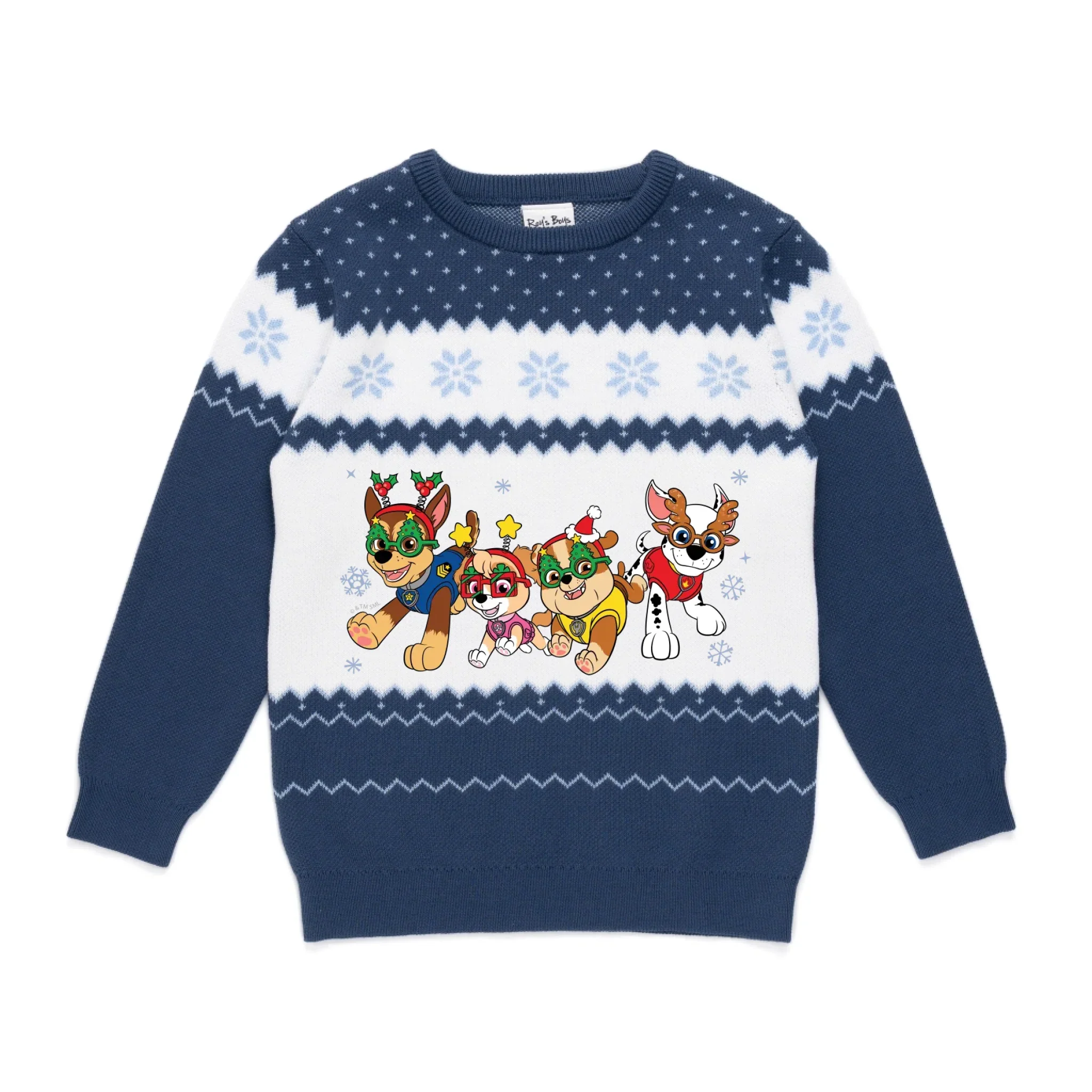 Personalised Paw Patrol Kids' Knitted Christmas Jumper - Image 30